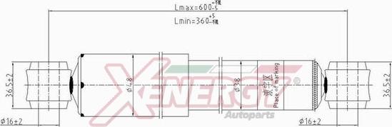 AP XENERGY X355343 - Ammortizzatore www.autoricambi360.it