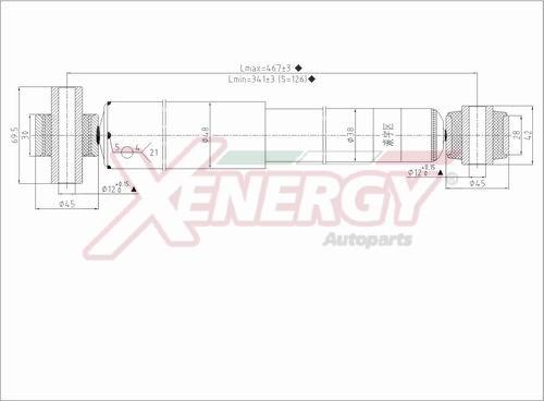 AP XENERGY X358553 - Ammortizzatore www.autoricambi360.it