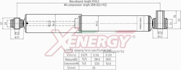 AP XENERGY X306344 - Ammortizzatore www.autoricambi360.it