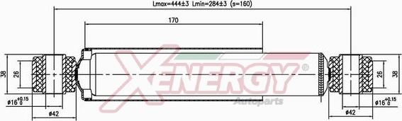 AP XENERGY X302444 - Ammortizzatore www.autoricambi360.it