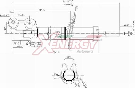 AP XENERGY X310333 - Ammortizzatore www.autoricambi360.it