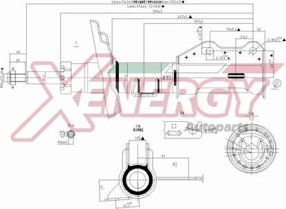 AP XENERGY X371339 - Ammortizzatore www.autoricambi360.it