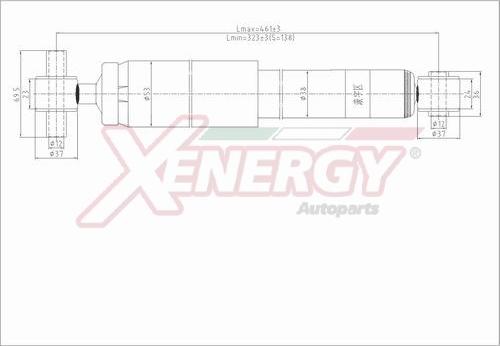 AP XENERGY X291343 - Ammortizzatore www.autoricambi360.it