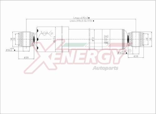 AP XENERGY X284344 - Ammortizzatore www.autoricambi360.it