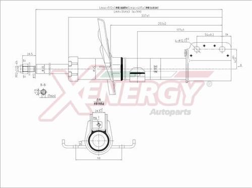 AP XENERGY X744633 - Ammortizzatore www.autoricambi360.it