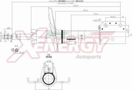 AP XENERGY X740333 - Ammortizzatore www.autoricambi360.it