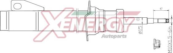 AP XENERGY X700341 - Ammortizzatore www.autoricambi360.it