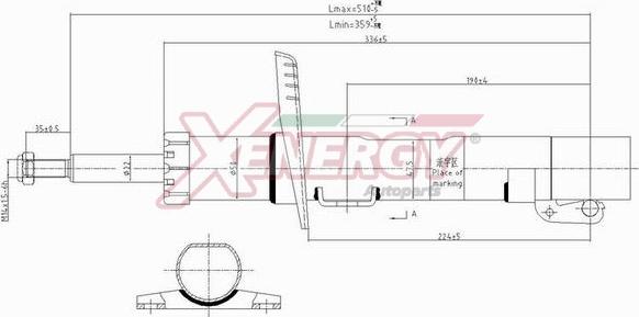 AP XENERGY X702324 - Ammortizzatore www.autoricambi360.it