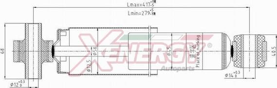 AP XENERGY X715344 - Ammortizzatore www.autoricambi360.it