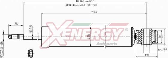 AP XENERGY X710344 - Ammortizzatore www.autoricambi360.it