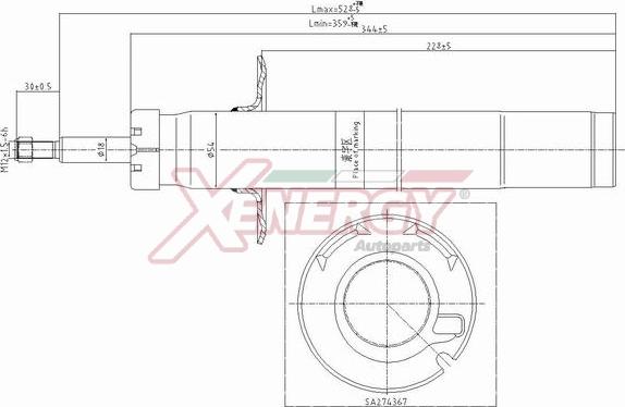 AP XENERGY X717341 - Ammortizzatore www.autoricambi360.it