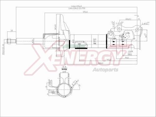 AP XENERGY X731338 - Ammortizzatore www.autoricambi360.it