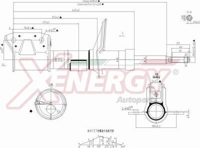 AP XENERGY X738338 - Ammortizzatore www.autoricambi360.it