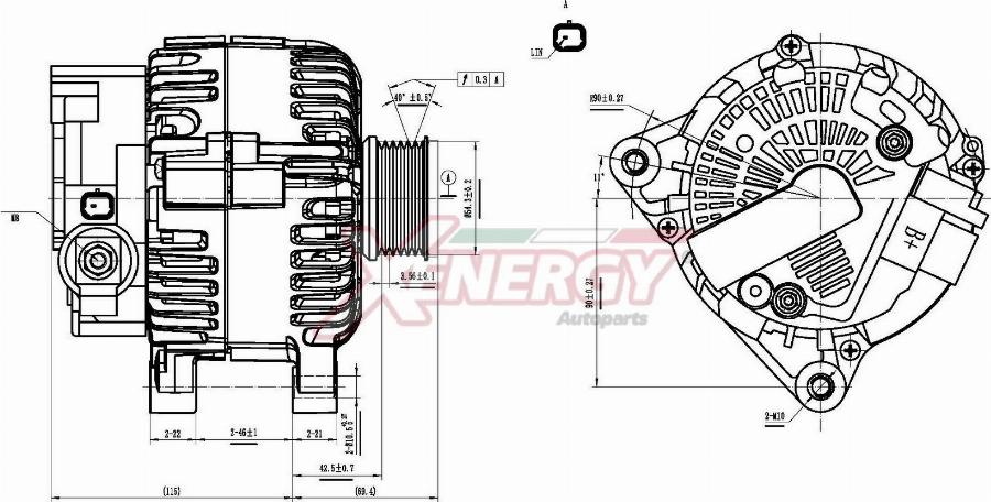AP XENERGY XAL41415AD - Alternatore www.autoricambi360.it