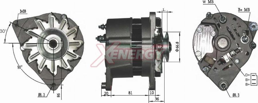 AP XENERGY XAL10825AD - Alternatore www.autoricambi360.it