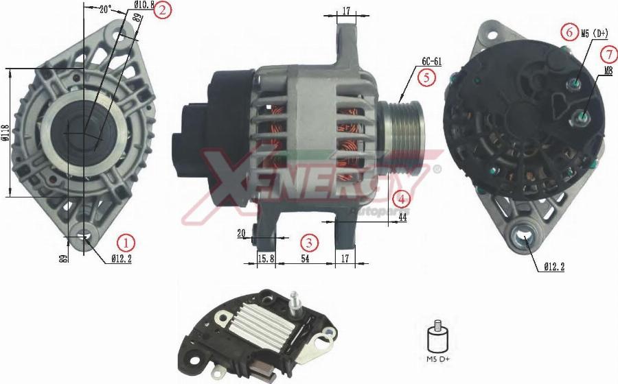 AP XENERGY XAL10330AD - Alternatore www.autoricambi360.it