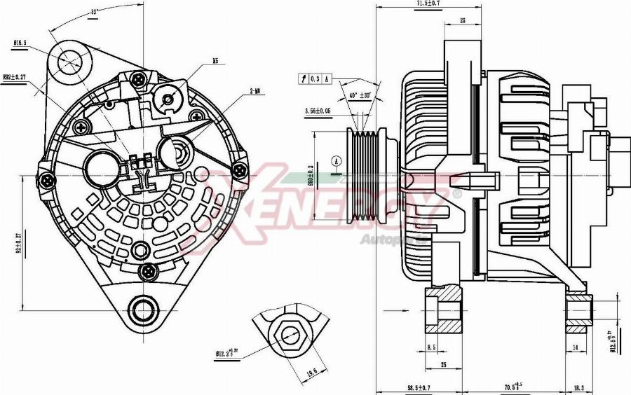 AP XENERGY XAL10710AD - Alternatore www.autoricambi360.it