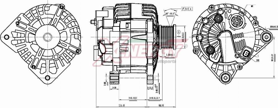 AP XENERGY XAL34015AD - Alternatore www.autoricambi360.it
