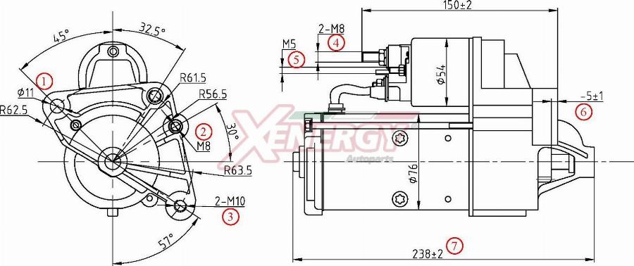 AP XENERGY XST16915AD - Motorino d'avviamento www.autoricambi360.it