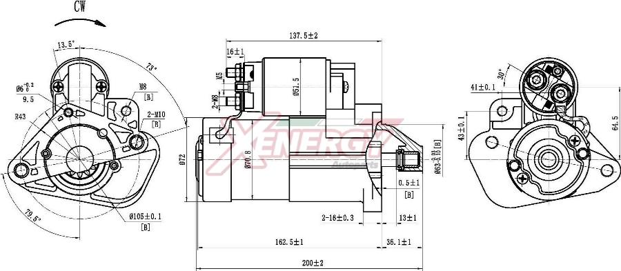 AP XENERGY XST16035AD - Motorino d'avviamento www.autoricambi360.it