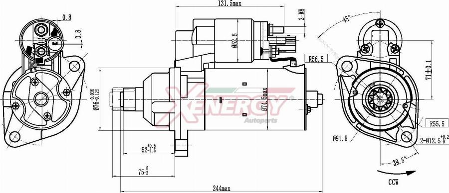 AP XENERGY XST25510AD - Motorino d'avviamento www.autoricambi360.it