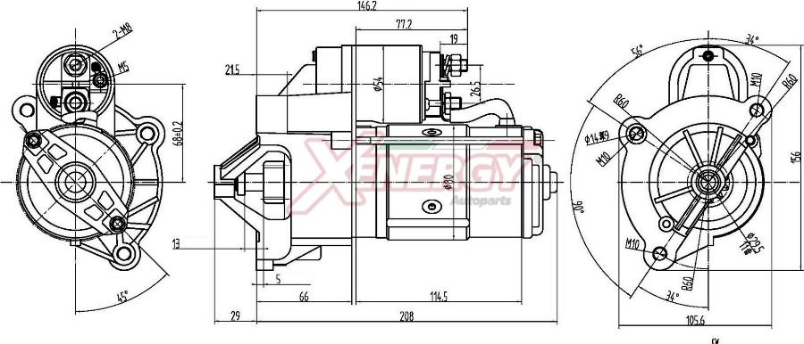 AP XENERGY XST20715AD - Motorino d'avviamento www.autoricambi360.it