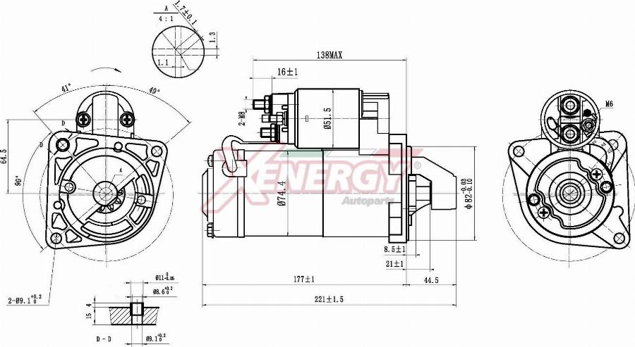 AP XENERGY XST28710AD - Motorino d'avviamento www.autoricambi360.it