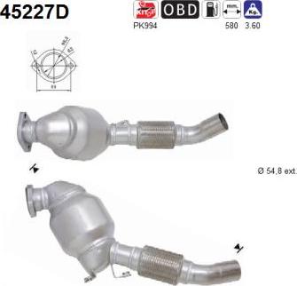AS 45227D - Catalizzatore www.autoricambi360.it