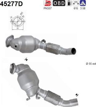 AS 45277D - Catalizzatore www.autoricambi360.it