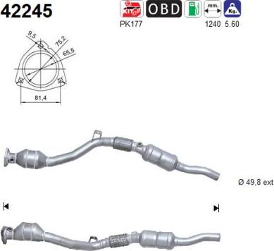 AS 42245 - Catalizzatore www.autoricambi360.it
