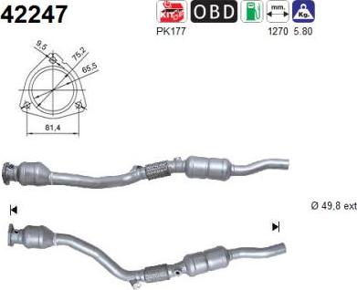 AS 42247 - Catalizzatore www.autoricambi360.it