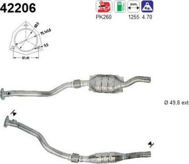AS 42206 - Catalizzatore www.autoricambi360.it