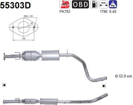 AS 55303D - Catalizzatore www.autoricambi360.it