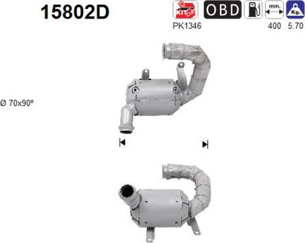AS 15802D - Catalizzatore www.autoricambi360.it