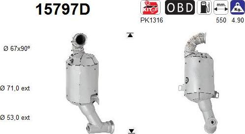 AS 15797D - Catalizzatore www.autoricambi360.it