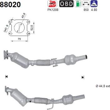 AS 88020 - Catalizzatore www.autoricambi360.it