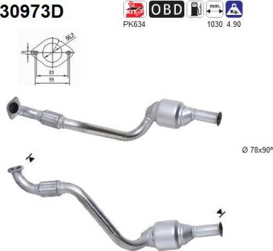 AS 30973D - Catalizzatore www.autoricambi360.it