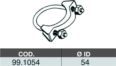 ASSO 99.1054 - Connettore tubi, Imp. gas scarico www.autoricambi360.it