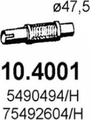 ASSO 10.4001 - Tubo gas scarico www.autoricambi360.it