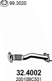 ASSO 32.4002 - Tubo gas scarico www.autoricambi360.it