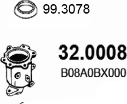 ASSO 32.0008 - Catalizzatore www.autoricambi360.it
