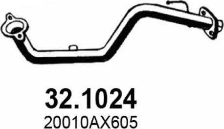 ASSO 32.1024 - Tubo gas scarico www.autoricambi360.it