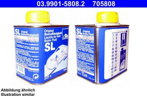 ATE 03.9901-5808.2 - Liquido freni www.autoricambi360.it