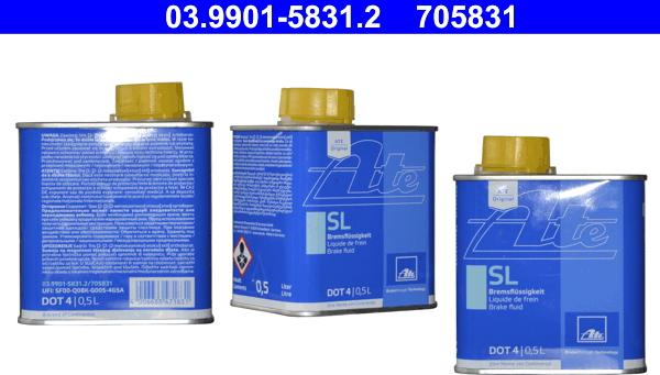 ATE 03.9901-5831.2 - Liquido freni www.autoricambi360.it