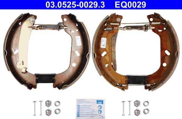 ATE 03.0525-0029.3 - Kit ganasce freno www.autoricambi360.it