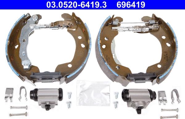ATE 03.0520-6419.3 - Kit ganasce freno www.autoricambi360.it