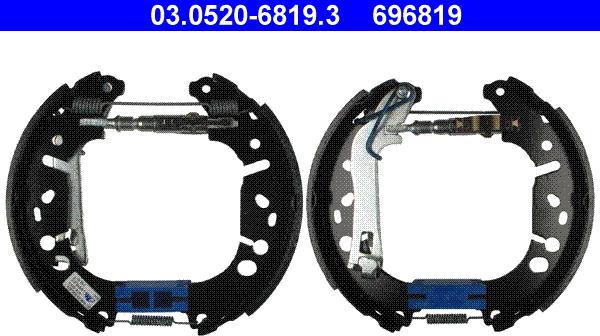 ATE 03.0520-6819.3 - Kit ganasce freno www.autoricambi360.it