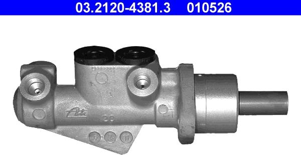ATE 03.2120-4381.3 - Cilindro maestro del freno www.autoricambi360.it