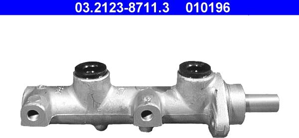 ATE 03.2123-8711.3 - Cilindro maestro del freno www.autoricambi360.it