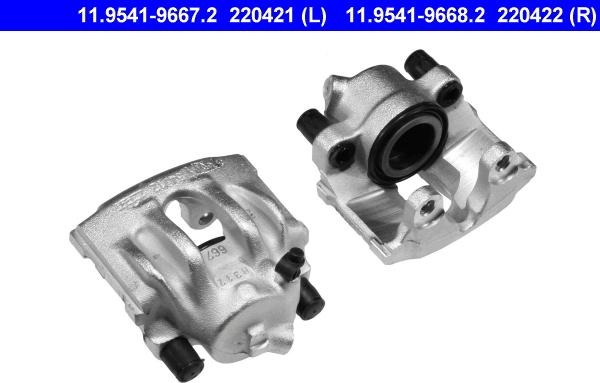 ATE 11.9541-9667.2 - Pinza freno www.autoricambi360.it